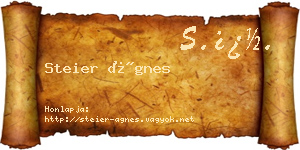 Steier Ágnes névjegykártya
